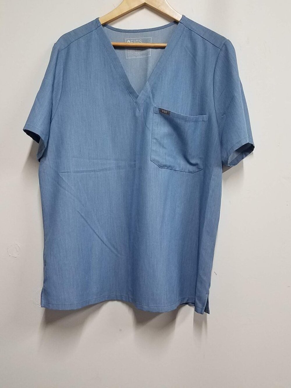 FIGS Catarina One-Pocket Scrub Top Womens XXL Heather Indigo FW1000 Shirt PO1860